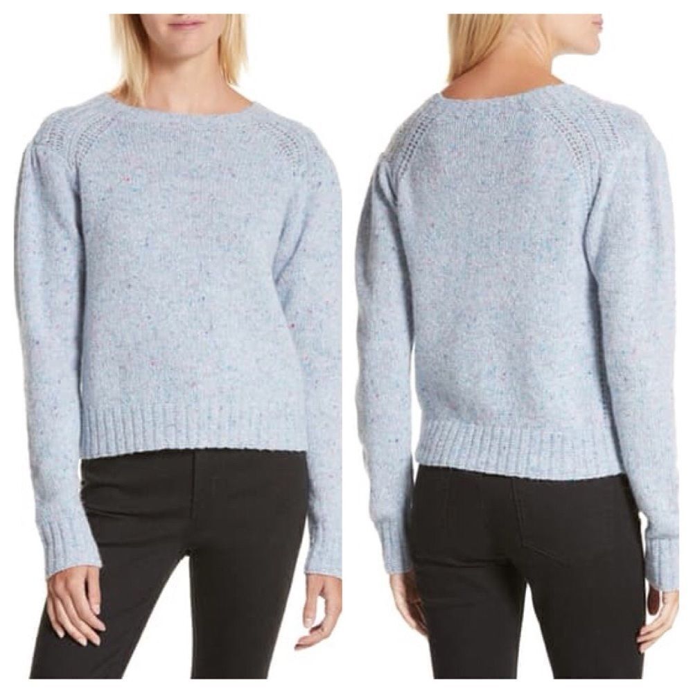 Rebecca Taylor Donegal Merino Wool Tweed Pullover